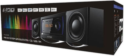 NOD Ηχοσύστημα 2 MHS-001BL 30W cu CD / Media digitale Player și Bluetooth Negru