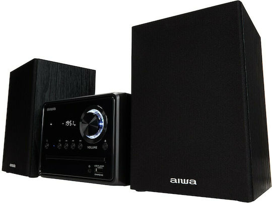 Aiwa Ηχοσύστημα 2.0 MSBTU-300 20W με CD / Digital Media Player, WiFi και Bluetooth Μαύρο