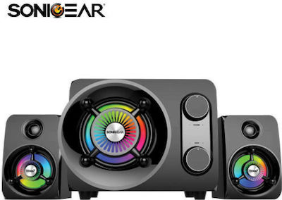 Sonic Gear Sound System 2.1 Titan 7 BTMI TITAN7BTMI 15W with Digital Media Player Black