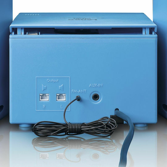 Lenco Soundsystem 2 MC-013 MC-013BLUE 4W mit CD Player und WiFi Blau
