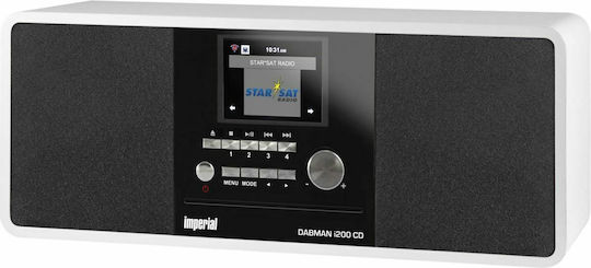 Imperial AV Soundsystem 2 Dabman i200 22-237-00 20W mit CD Player, WiFi und Bluetooth Weiß