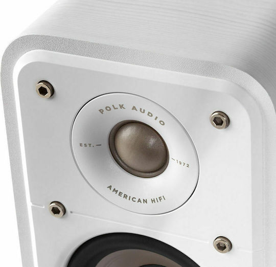 Polk Audio Signature S10e Paar Hi-Fi Lautsprecher Buch selbst 100W 2 Anzahl von Fahrern B13.72xT15.88xH21.34cm. Weiß
