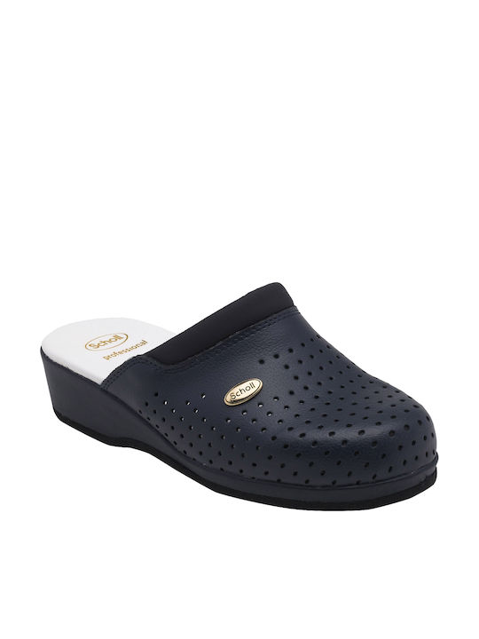 Scholl Back Guard Δερμάτινα Ανατομικά Σαμπό Μπλε