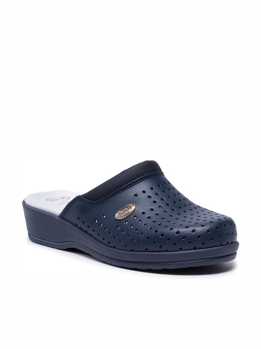 Scholl Back Guard Δερμάτινα Ανατομικά Σαμπό Μπλε