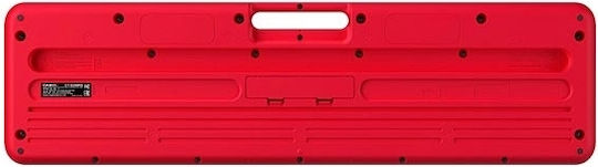 Casio Keyboard CT-S200 with 61 Keys Standard Touch with Music Stand Red