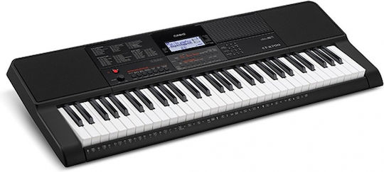 Casio Αρμόνιο CT-X700 Bundle με 61 Δυναμικά Πλήκτρα με Βάση και Αναλόγιο Μαύρο (FZONE FZS-51 + Τροφοδοτικό)