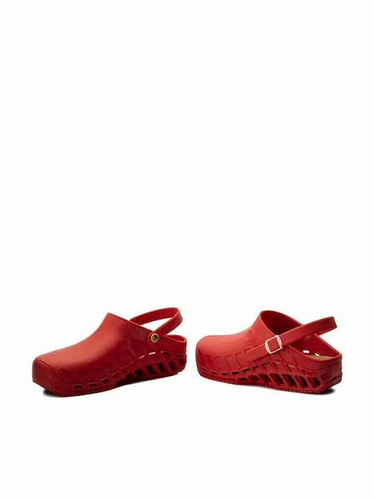 Scholl Evo Анатомични Клоги Червен