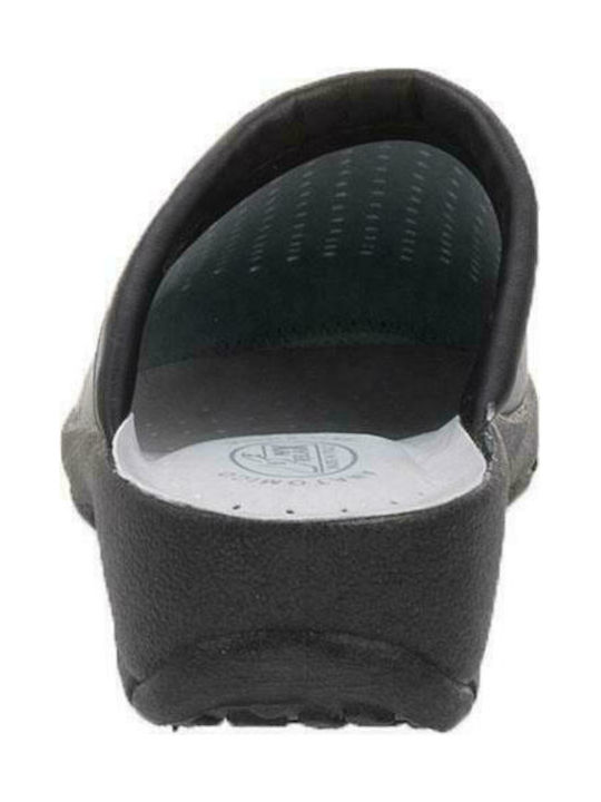 Max Relax Damen Anatomisch Clogs Schwarz
