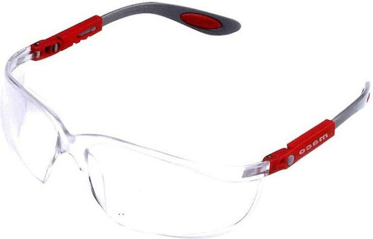 Maco Safety Glasses for Protection with Transparent Lenses 1pcs