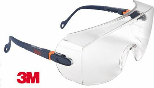 3M 2800 Safety Glasses for Protection with Transparent Lenses 1pcs