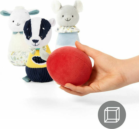 Babyono Bowling Badger Edmund Friends από Ύφασμα για 3+ Μηνών