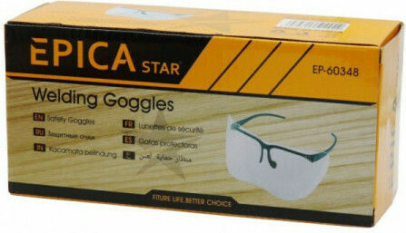 Epica Star TO- Safety Glasses for Protection with Transparent Lenses 1pcs