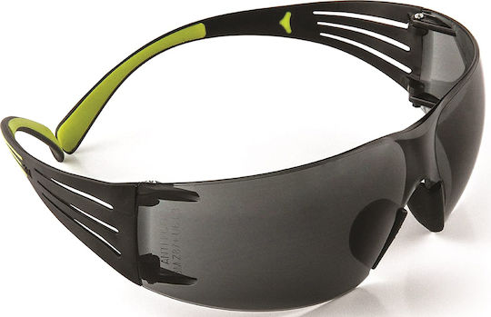 3M Securefit Safety Glasses for Protection with Gray Lenses Tinted 1pcs