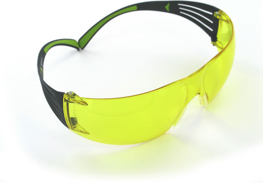 3M SecureFit 400 Γυαλιά Εργασίας για Προστασία με Κίτρινους Φακούς