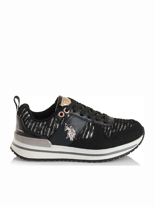 Vema Lurex Παιδικά Sneakers Μαύρα