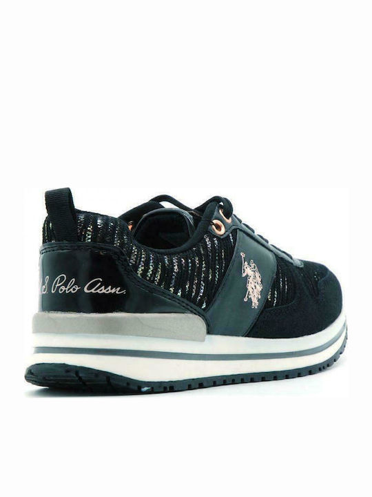 Vema Lurex Παιδικά Sneakers Μαύρα