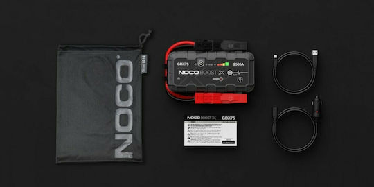 Noco Boost X Portable Car Battery Jump Starter 2500A with Power Bank / USB / Φακό 12V