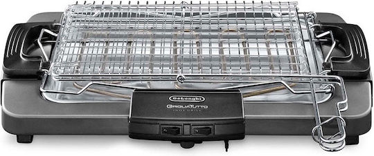 De'Longhi BQ80.X Tabletop Electric Grill Grill 2450W Inox with Adjustable Thermostat 41cmx28cmcm