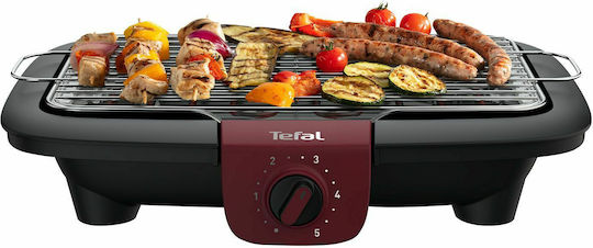 Tefal BBQ Easygrill Επιτραπέζια Ηλεκτρική Ψησταριά Σχάρας 2300W με Ρυθμιζόμενο Θερμοστάτη 37x23.5εκ.