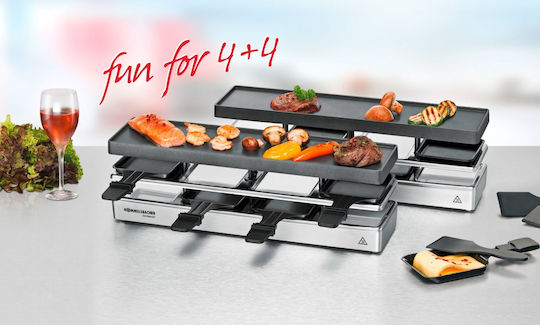 Rommelsbacher RC 1600 Επιτραπέζια Ηλεκτρική Ψησταριά Raclette Λείας Πλάκας 795W 41x10εκ.