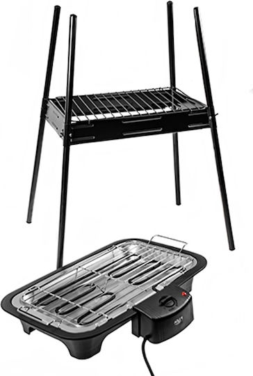 Adler AD-6602 With Legs Electric Grill Grill 2000W with Adjustable Thermostat 37.5cmx21.5cmcm