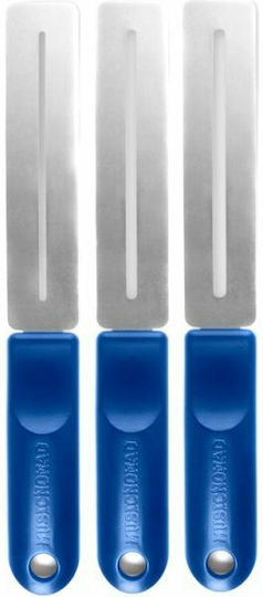 MusicNomad Grip Guards Saitenwerkzeug in Gray Farbe Premium Griffbrettschoner 3Stück