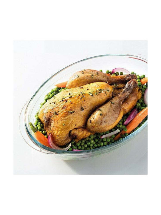 Ocuisine Glass Oval Heat-Resistant Cookware 4000ml