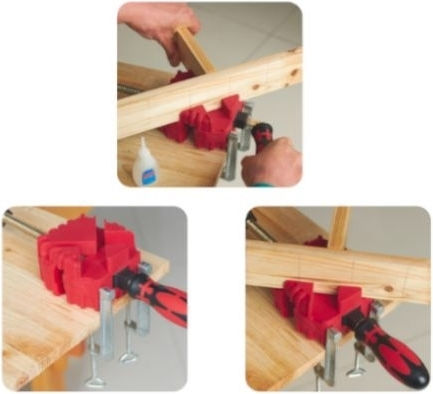 Kraft & Dele KD1093 Clamp Corners Maximum Opening 100mm