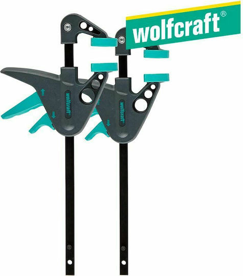 Wolfcraft Σετ 2 EHZ 40-110mm Σετ Σφιγκτήρες Αυτόματος Σκανδάλης με Μέγιστο Άνοιγμα 110mm