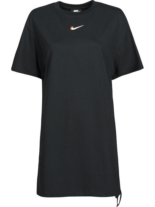 Essential Mini Αθλητικό Φόρεμα T-shirt Κοντομάνικο Μαύρο