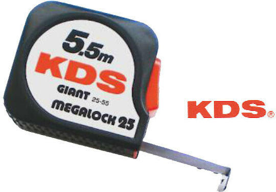 KDS Giant Megalock Tape Measure with Auto-Rewind 25mm x 7.5m