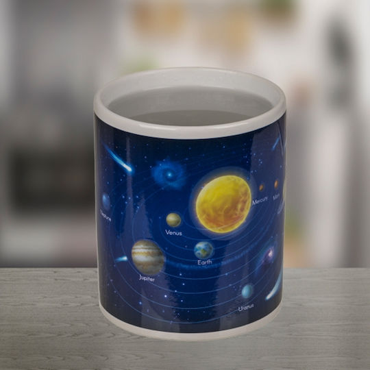 I-Total Solar System Wärmeempfindliche Keramiktasse Blau 325ml