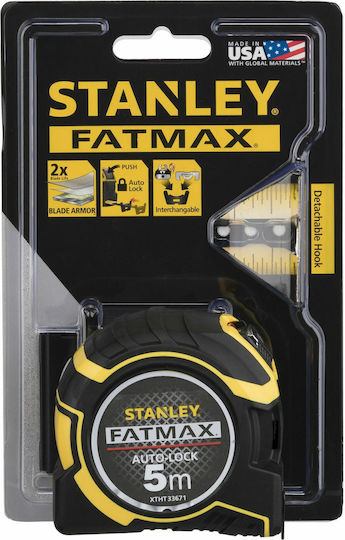 Stanley Fatmax Метрическа лента с автоматично връщане 32мм x 5м