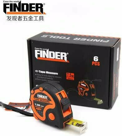 Finder Метрическа лента с автоматично връщане 3м