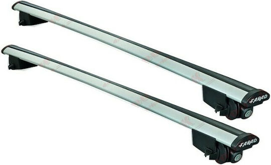 Farad Μπάρες Οροφής Αλουμινίου SM 054 για Suzuki SX4 2006 (Σετ με πόδια και κλειδαριά) Ασημί