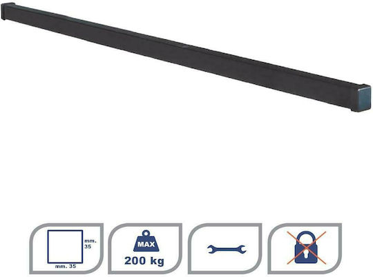K39 Μπάρες Οροφής Μεταλλικές για Citroen Jumper 2006-2014 (Σετ χωρίς πόδια) Μαύρες