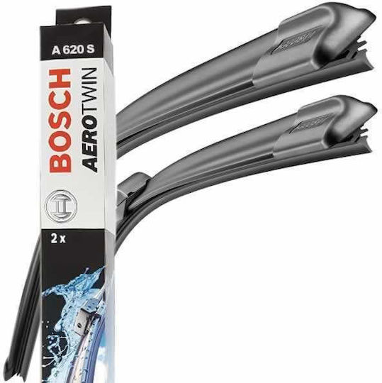 Bosch Aerotwin A620S Front Set Car Wiper Blades 600mm/475mm Universal Volkswagen Golf Passat Jetta Skoda Octavia