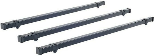 Cruz Roof Bars Steel 175cm. (with Roof Rack Legs and Lock) Silver