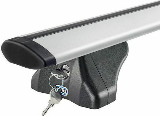 Auto Gs Μπάρες Οροφής Αλουμινίου Αιrο Fιx Dαrk 118εκ. Universal (Σετ χωρίς πόδια)