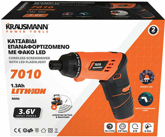 Krausmann Screwdriver Battery 3.6V 1x1.3Ah
