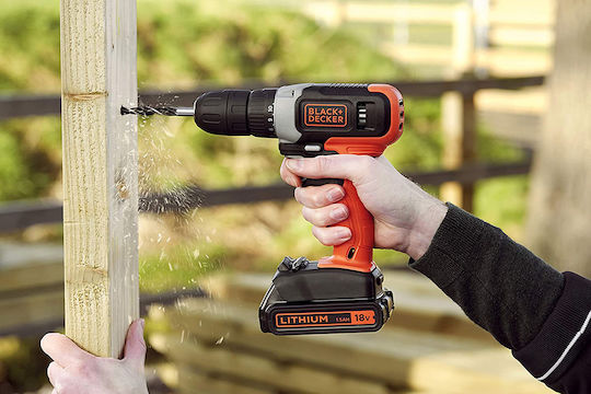 Black & Decker BCD001C1 Battery Drill Driver 18V 1x1.5Ah
