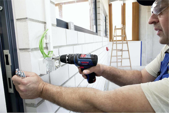Bosch GSB 12V-15 Κρουστικό Δραπανοκατσάβιδο Μπαταρίας 12V 2x2Ah