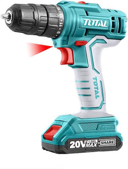 Total TDLI20012 Δραπανοκατσάβιδο Μπαταρίας 20V 2x1.5Ah