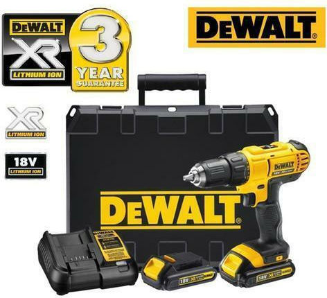 DEWALT DCD776C2 Percussive Drill Driver Battery 18V 2x1.3Ah DCD776C2