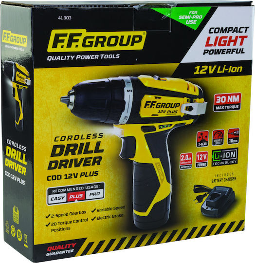 FFG CDD 12V Plus Battery Drill Driver 12V 1x2Ah
