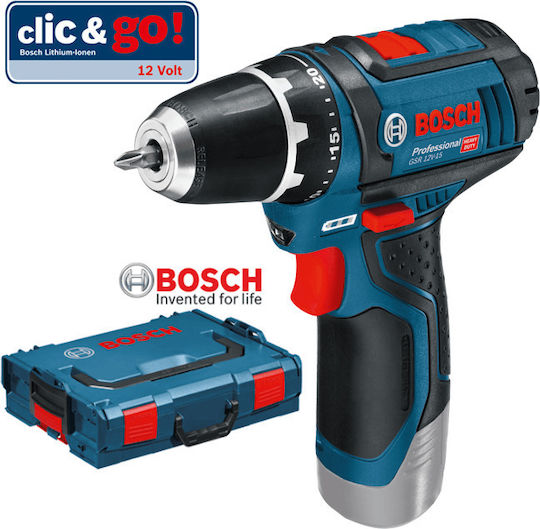 Bosch GSR 12V-15 Drill Driver Battery Solo 12V