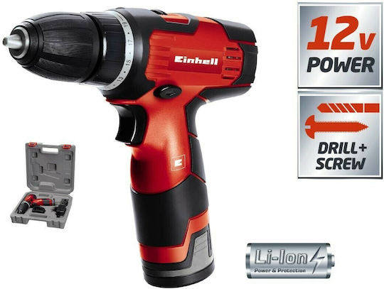 Einhell TH-CD 12-2Li Δραπανοκατσάβιδο Μπαταρίας 12V 1x1.3Ah