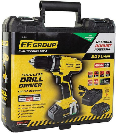 FFG CHD-BL 20V Pro Percussive Brushless Battery Drill Driver 20V 1x2.5Ah