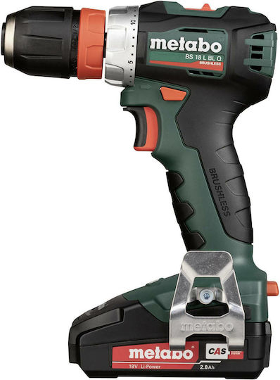 Metabo BS 18 L BL Q Δραπανοκατσάβιδο Μπαταρίας 18V 2x2Ah