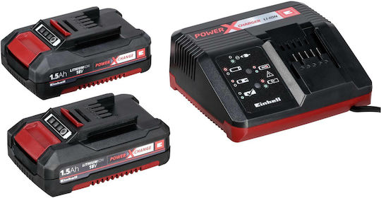 Einhell TE-CD 18/2 Li Kit Drill Driver Battery 18V 2x1.5Ah